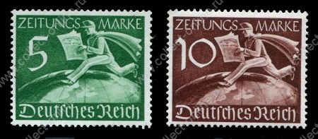 ГЕРМАНИЯ 1939г. MI# Z738-9(SC# P1-2) / ГАЗЕТНЫЕ МАРКИ / MNH OG VF / КАРТЫ