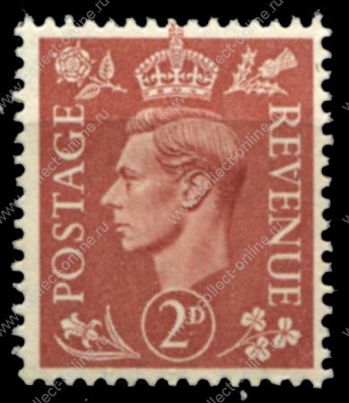 Великобритания 1950-1952 гг. • Gb# 506 • 2 d. • Георг VI • стандарт • MNH OG VF
