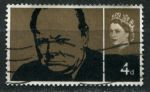 Великобритания 1965 г. • Gb# 661 • 4 d. • Уинстон Черчилль (памятный выпуск) • Used F-VF