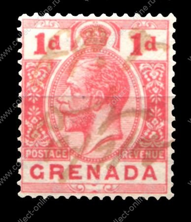 ГРЕНАДА 1913г. SC# 80 / 1d. ГЕОРГ V / USED F-VF