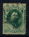 Гаваи 1864-1886 гг. • SC# 33 • 6 c. • король Давид Калакауа • Used F-VF ( кат. - $10 )