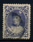 Гаваи 1890-1891 гг. • SC# 52 • 2 c. • королева Лилиуокалани • Used VF