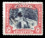 ЯМАЙКА 1901г. SC# 32 / 1 d. ГОРНАЯ РЕКА / USED F-VF / ВИДЫ