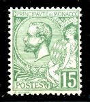 Монако 1891-1921 гг. • SC# 19 • 15 c. • 2-й выпуск • Князь Альберт I • стандарт • MNH OG VF