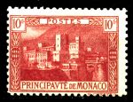 Монако 1922-1924 гг. • SC# 49 • 10 fr. • осн. выпуск • Княжеский дворец • концовка • MH OG VF ( кат.- $15 )