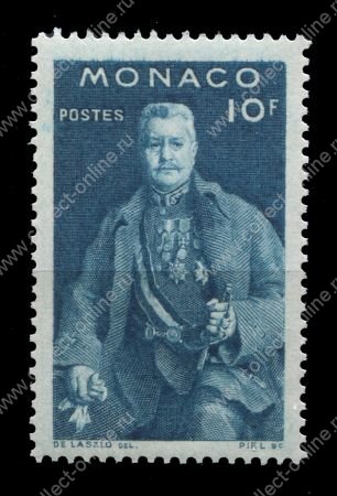 МОНАКО 1947г. SC# 203 / 10 fr. ПРИНЦ ЛУИ II / MNH OG VF