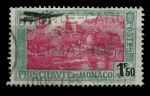 МОНАКО 1933г. SC# C1 / 1.50fr. / 5fr. АВИАПОЧТА / USED F-VF / АРХИТЕКТУРА АВИАЦИЯ