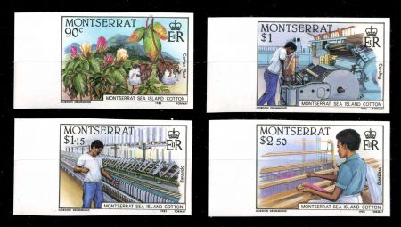 Монтсеррат 1985 г. • SC# 569-72 • 90 c. - $2.50 • Индустрия хлопка • б.з. • MNH OG XF • полн. серия