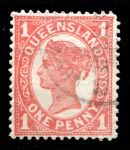 Квинсленд 1907-1911 гг. • Gb# 288 • 1 d. • Королева Виктория • стандарт • Used VF