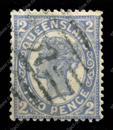 Квинсленд 1907-1911 гг. • Gb# 290 • 2 d. • Королева Виктория • стандарт • Used VF