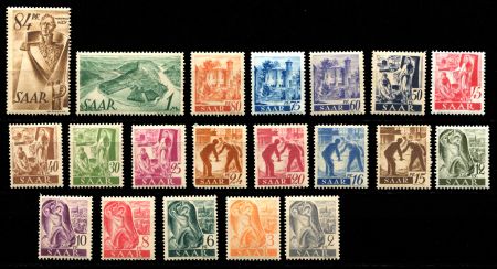 СААР 1947г. MI# 206-25 / СТАНДАРТ / MNH OG F-VF