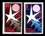 ИСПАНИЯ 1958г. SC# 877-8 / ВЫСТАВКА БРЮССЕЛЬ / MNH OG VF