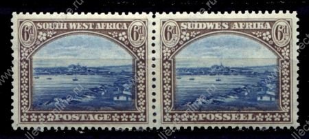 Юго-западная Африка 1931 г. • Gb# 79 • 6 d. • основной выпуск • бухта Людериц • пара • MH OG VF