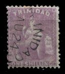 ТРИНИДАД 1864-72гг. SC# 54 / 1s. / USED F-VF