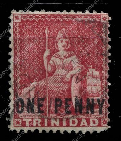 ТРИНИДАД 1882г. SC# 64 / 1d. / USED F-VF