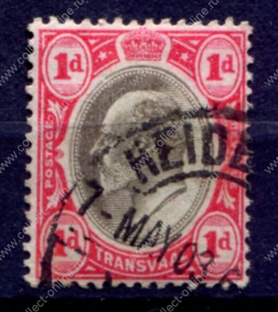 Трансвааль 1904-1909 гг. • Gb# 269 • 1 d. • Эдуард VII • стандарт • Used F-VF