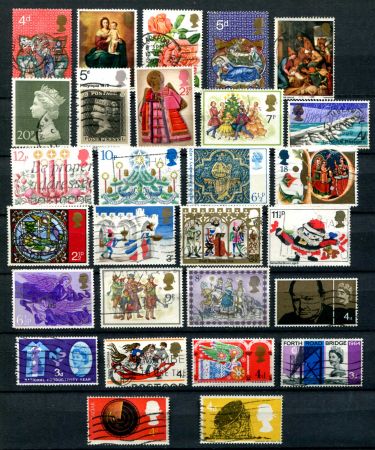 Великобритания • XX век • набор 28 разных марок • коммеморатив • Used VF