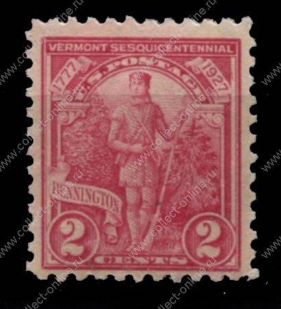 США 1927г. SC# 643 / 2c. ВЕРМОНТ / MNH OG F-VF