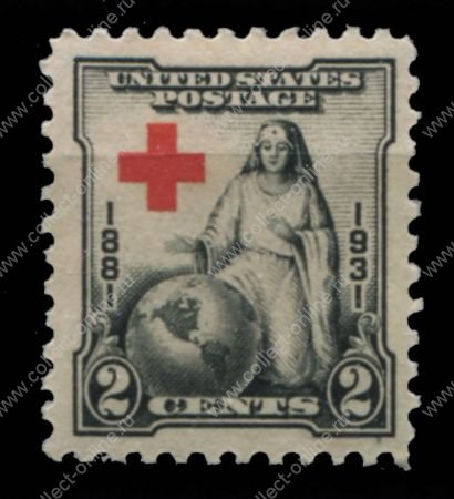 США 1931г. SC# 702 / 2c. КРАСНЫЙ КРЕСТ / MNH OG VF / КАРТЫ