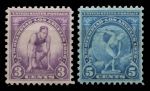 США 1932г. SC# 718-9 / 2-5c. ОЛИМПИАДА ЛОС АНДЖЕЛЕС / MNH OG VF / СПОРТ КАРТЫ