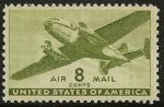 США 1941-4гг. SC# С 26 / 8c. САМОЛЕТ / MNH OG VF / АВИАЦИЯ