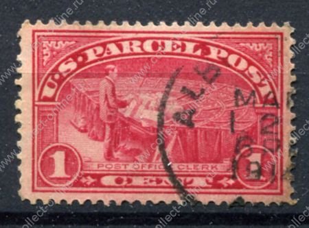 США 1913 г. • SC# Q1 • 1c. • паровоз • спец. доставка • Used VF ( кат.- $1.50 )