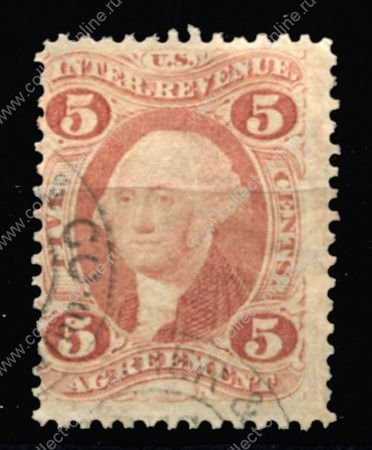 США 1862-71гг. SC# R24 / 5 c. / USED F-VF