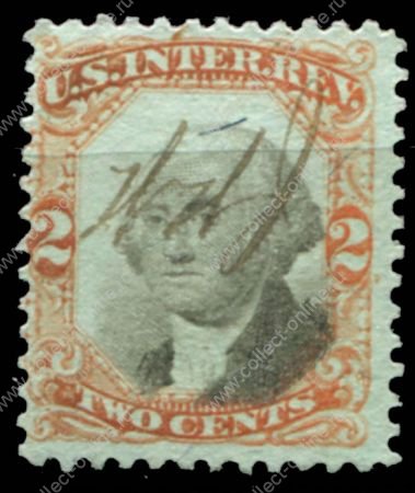 США 1871-2гг. SC# R135 / 2 c. / USED F-VF