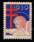 США • Рождественские этикетки 1939 г. • SC# WX96 • ангел • MNH OG VF 