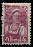 СССР 1929-1941 гг. • Сол# 317 • 4 коп. • крестьянка • стандарт • MH OG VF