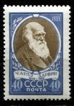 СССР 1959 г. • Сол# 2278 • 40 коп. • Чарльз Дарвин (150 лет со дня рождения) • MH OG VF