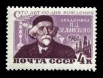 СССР 1961 г. • Сол# 2545 • 4 коп. • Н. Д. Зелинский • 100 лет со дня рождения • MH OG XF