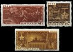 СССР 1966 г. • Сол# 3442-3444 • 25-летие разгрома фашистов под Москвой • полн. серия  • MH OG VF