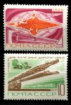 СССР 1968 г. • Сол# 3700-3701 • 4 - 10 коп. • железнодорожный транспорт • полн. серия • MNH OG VF