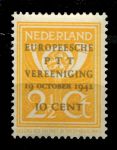 Нидерланды 1942 г. • Mi# 404 • 2½ c. • Европейская конференция по связи • MNH OG VF