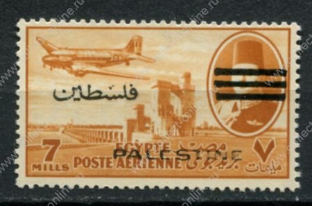 Египет • для Палестины 1953 г. • Sc# NC16 • 7 m. • надпечатка "Palestine" • авиапочта • MH OG VF
