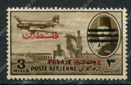 Египет • для Палестины 1953 г. • Sc# NC14 • 3 m. • надпечатка "Palestine" • авиапочта • MH OG VF