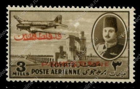 Египет • для Палестины 1948 г. • Sc# NC1 • 2 m. • надпечатка "Palestine" • авиапочта • MNH OG VF