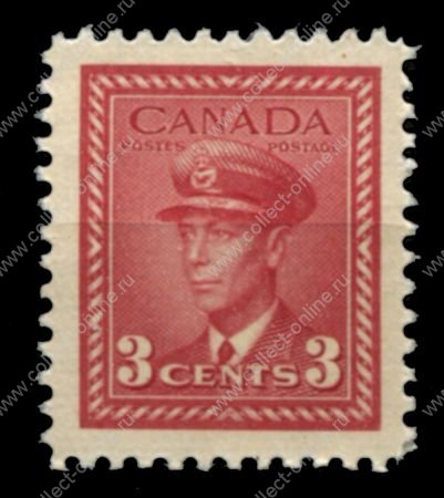 Канада 1942-1943 гг. • Sc# 251 • 3 c. • осн. выпуск • Георг VI • MNH OG VF