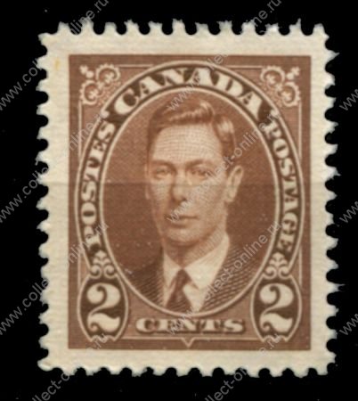 Канада 1937 г. • Sc# 232 • 2 c. • Георг VI • стандарт • MNG VF