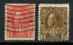 Канада 1916 г. • Sc# MR3-4 • 2 + 1 c. • военный налог • Георг V • фискальный выпуск • Used VF