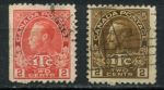 Канада 1916 г. Sc# MR3-4 • 2 + 1 c. • военный налог • Георг V • фискальный выпуск • Used VF