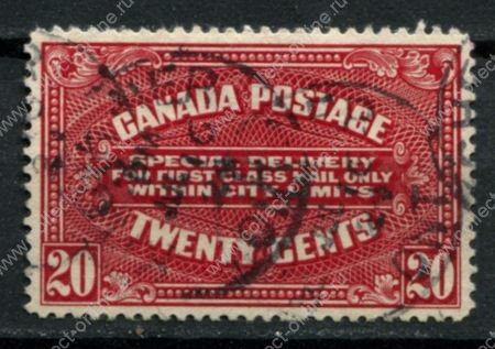 Канада 1922 г. • Sc# E2 • 20 c. • спец. доставка • Used VF ( кат.- $10 )