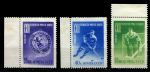 СССР 1957 г. • Сол# 1982A-1984A • 25 - 60 коп. • Хоккей • Первенство мира • лин. • полн. серия • MLH OG XF