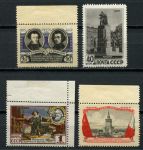 СССР 1955 г. • Сол# 1806-1809 • 40 коп. - 1 руб. • Договор о дружбе с Польшей • полн. серия • MH OG XF