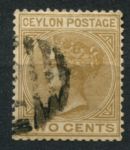 Цейлон 1883-1898 гг. • Gb# 146 • 2 c. • Королева Виктория • Used VF