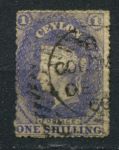 Цейлон 1861-1864 гг. • Gb# 35 • 1 sh. • Королева Виктория • Used VF ( кат. - £25 )
