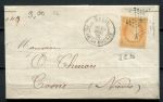 Франция 1872 г. • Sc# 59a • 40 с. • Церера • конверт • Used(Париж) XF