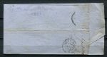 Франция 1862 г. • Sc# 15 • 20 с. • Император Наполеон • б.з. • конверт* • Used(Шатийон) F-VF