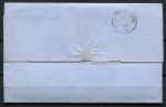 Франция 1858 г. • Sc# 15 • 20 с. • Император Наполеон • б.з. • конверт • Used(Лион) XF+